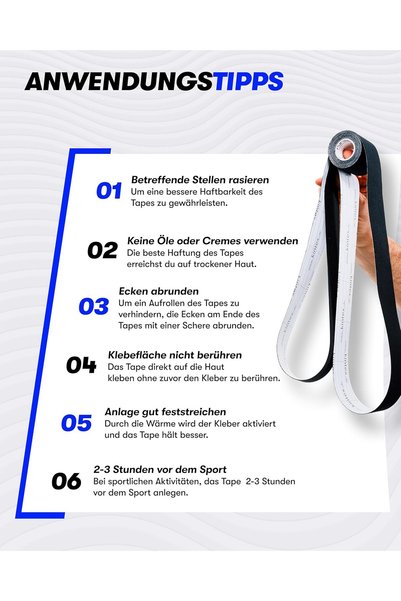 Kıntex - Kinesiology Tape Classic - 5 x 500cm - Blue