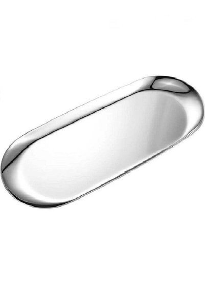 Generic Silver Metal Dresser Tray for Small Jewelry Cosmetics Watch Fragrance...
