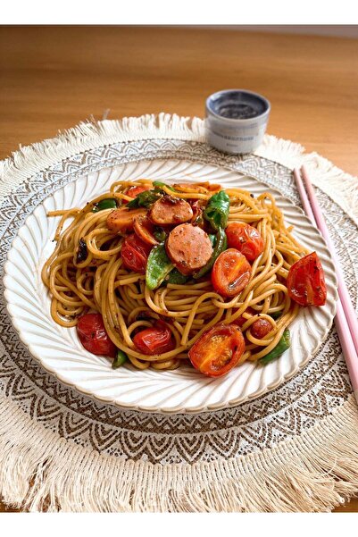 Generic Manhua 33cm Round Woven Cotton Placemat,Nordic-Style Fabric Tassel Heat-Resistant Table Mat