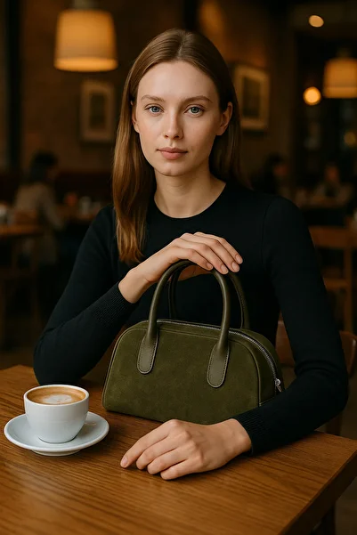 Handley Luxury Suede Handbag