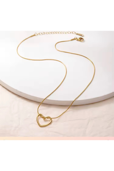 Kmod Life Steel Heart Necklace Does Not Tarnish