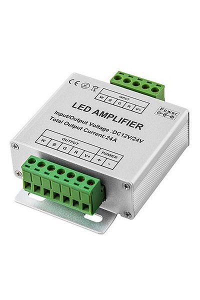 KlaussTech Amplificator cu bandă LED RGB + Alb 12V 24A