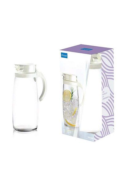 Generic Ocean Heat Resistant Divano Pitcher White/Clear 1660ml