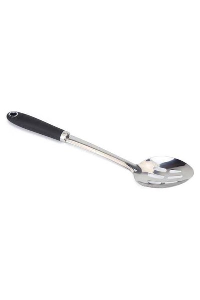 Generic Home Pro Slotted Spoon With Handle Silver/Black 13 inch