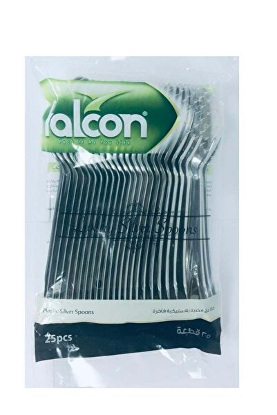 Generic Falconpack Pack of 25 Plastic Silver Spoon