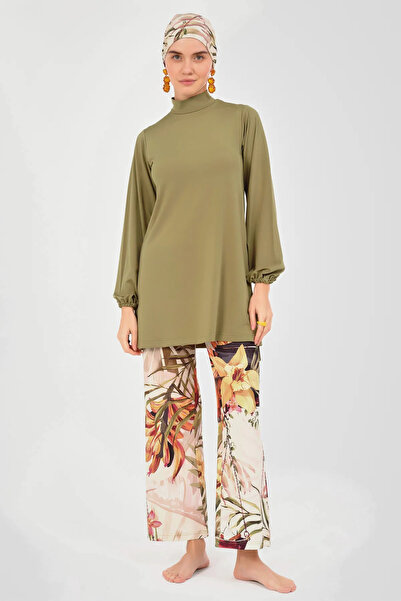 ALFASA Natural Patterned Tetesure Swimsuit