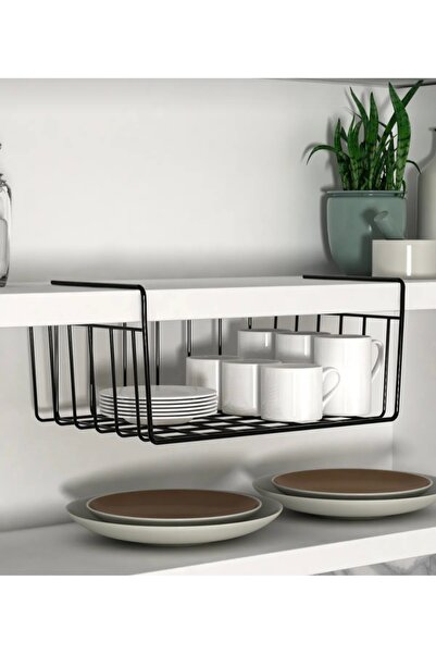 EGE HOME STORE Dolap içi düzenleyici kanguru raf asılabilir raf fincanlık tabaklık Organizer ömür boyu paslanmaz