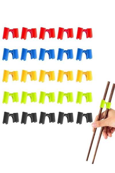 Generic 25Pcs Reusable Chopstick Helpers, Non Slippery Training Chopstick Hin...