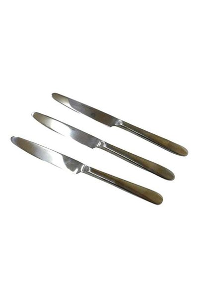 Generic 3-Piece Athena Stainless Steel Dessert Knife Set Silver
