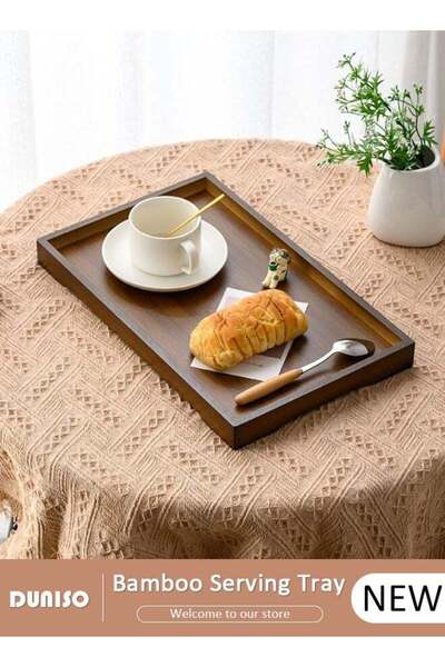Generic Bamboo Trays,Wood Serving Trays, Rectangle Wooden Tray,Multipurpose T...