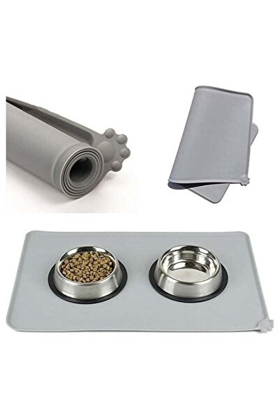 Generic MahMir Feeding Mat, For Cat and Dogs Silicone Bowl Mat, Feeding Mat, Waterproof Dog Cat Mat Pet Pla