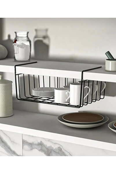 EGE HOME STORE Dolap içi düzenleyici kanguru raf asılabilir raf fincanlık tabaklık Organizer ömür boyu paslanmaz