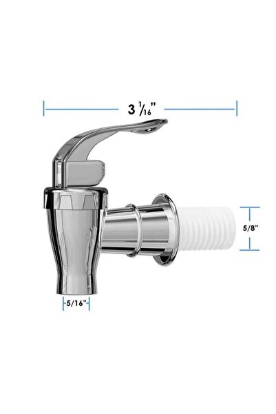 Generic Replacement Spigot for Beverage Dispenser Carafes Chrome Design Lock ...