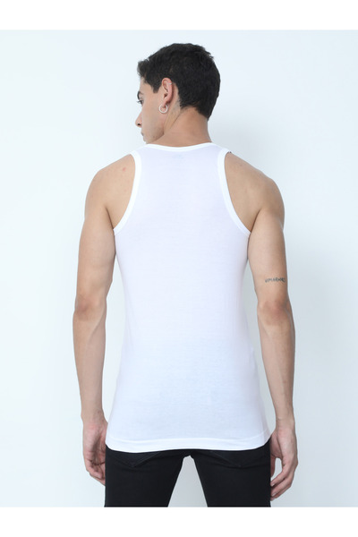 OSCAR JEANS Pack of 6 100% Cotton Basic Men's Vest Tank Top Undershirt Sleeveless Soft Breathable