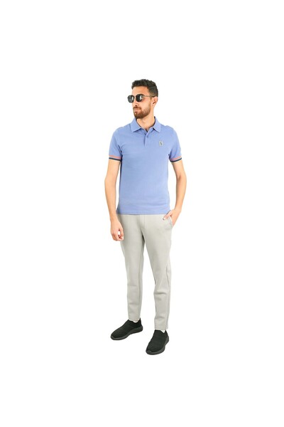 Giordano Men's Performance Polo: Classic Piqué, Tipped Collar, Embroidered Detail