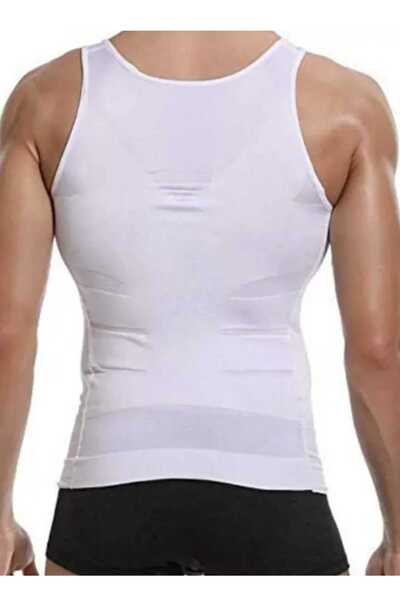 Fstyle Men's compression girdle to slim and tighten the abdominal area and hide gynecomastia in men, set of 2 pieces