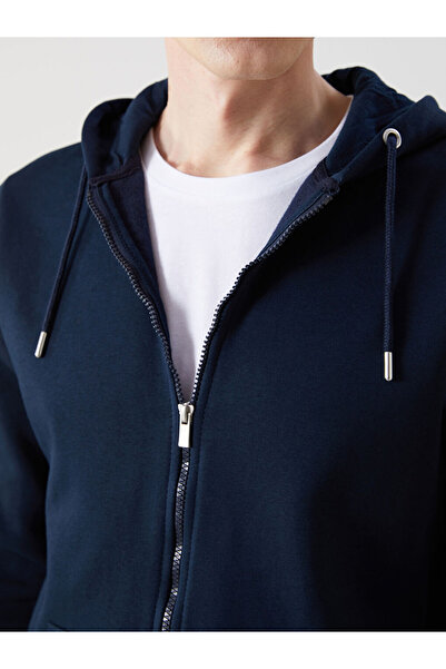 LC Waikiki Timeless Recommendations from Timeless Store |   Hooded Long Sleeve Men's Zippered Sweatshirt