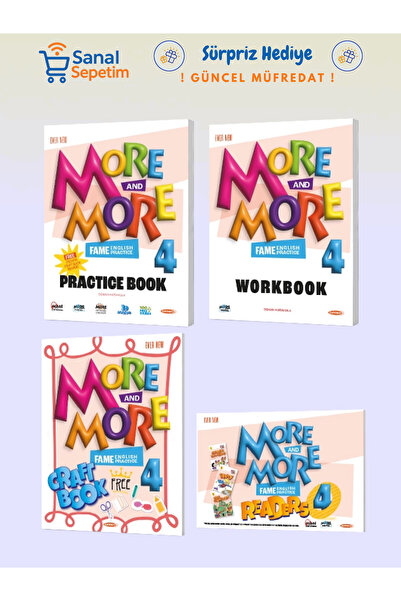 Fenomen Yayıncılık More and More 4. Sınıf Practice Book (Workbook + Craft Boo...
