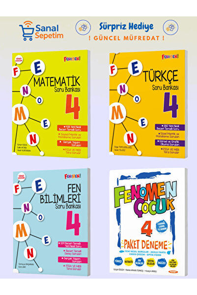 Fenomen Yayıncılık Fenomen Çocuk 4. Sınıf Paket Deneme - Fen Bilimleri - Türk...