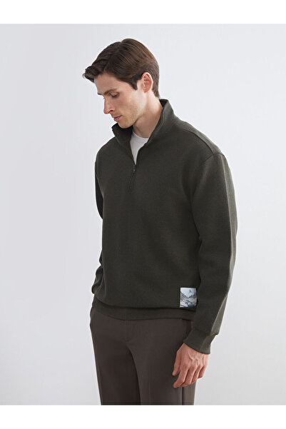 LC Waikiki Fermuarlı Dik Yaka Erkek Sweatshirt