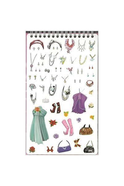Gıpta Style on K9007 Fashion Design Notebook with Sticker 14X24 Sketch Book