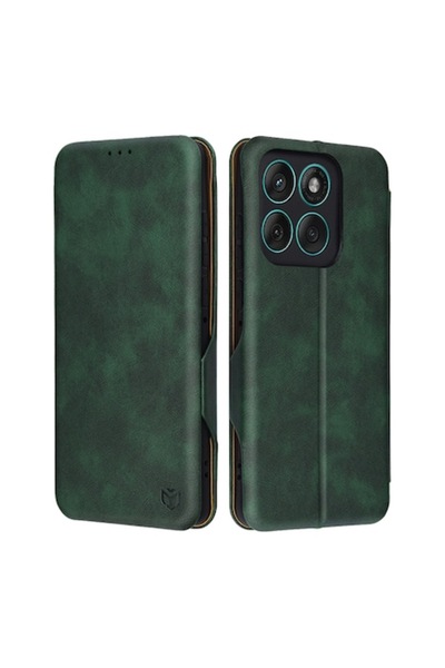 CLOUD Husa pentru Motorola Edge 60/Edge 60 Fusion, Z61, Piele ecologica, Green