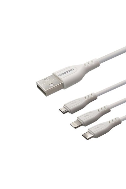 SPRANGE C-452 2A USB - لايتنينغ - مايكرو TYPE-C 20 سم. C452