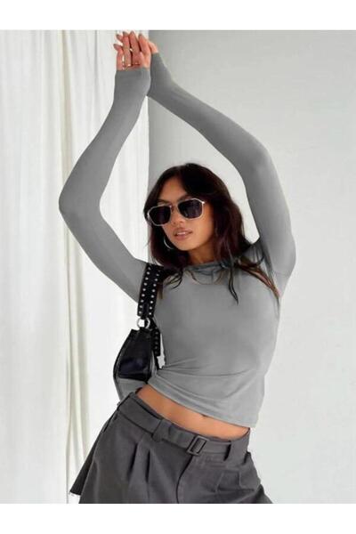 BEFS STORE μακρυμάνικο λύκρα ελαστικό και άνετο ύφασμα με λαιμόκοψη