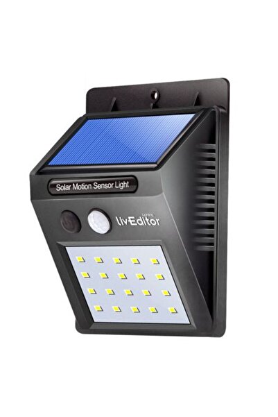 KlaussTech Lampă de exterior, LED, încărcare solară, senzor de mișcare, 8 LED...