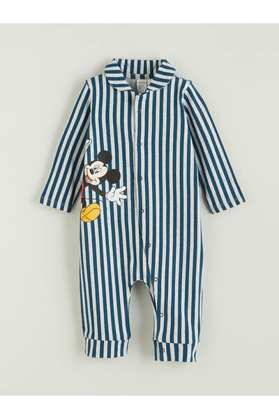 LC Waikiki Yeni Sezon Mickey Mouse Baskılı Erkek Bebek Tulum