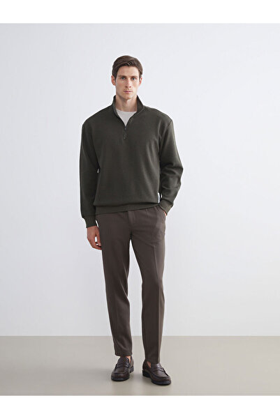 LC Waikiki Fermuarlı Dik Yaka Erkek Sweatshirt