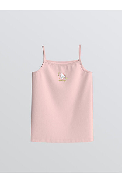 LC Waikiki Yeni Sezon Kare Yaka Hello Kitty Baskılı Kız Çocuk Atlet 2'li