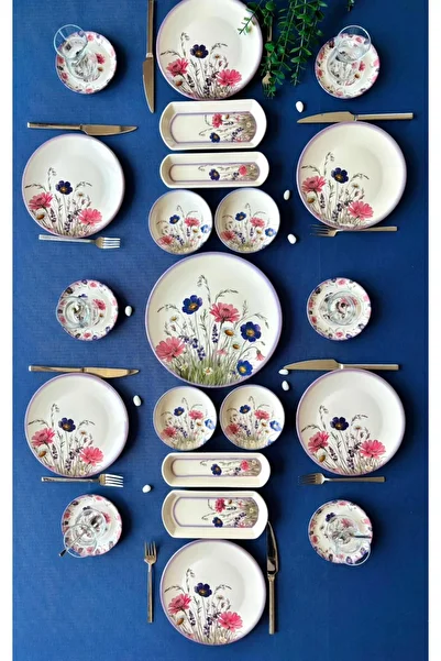 QUEEN Hercai Series 21 Piece Breakfast Set for 6 People
