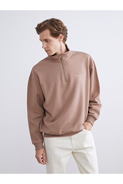 LC Waikiki Alegeri strălucitoare de la Shining Store |   Hanorac pentru bărbați cu guler în picioare și fermoar