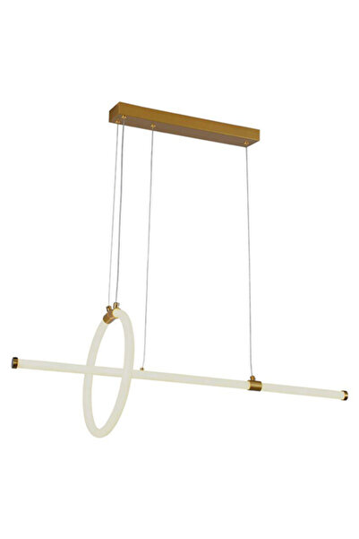 KlaussTech Candelabru LED auriu, 16W, 3000K, 86x100cm