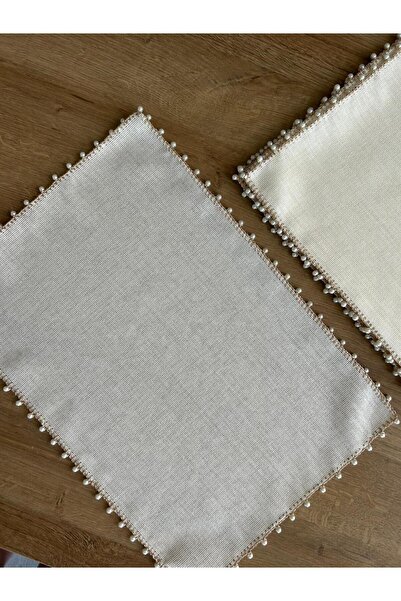 tubaatasarim Krem incili amerikan servis 45*30