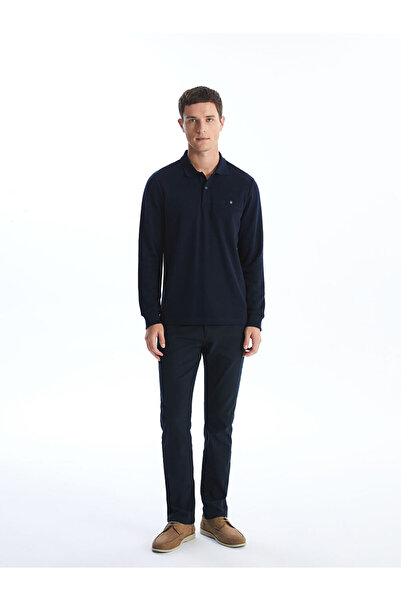 LC Waikiki Polo Yaka Uzun Kollu Erkek Sweatshirt