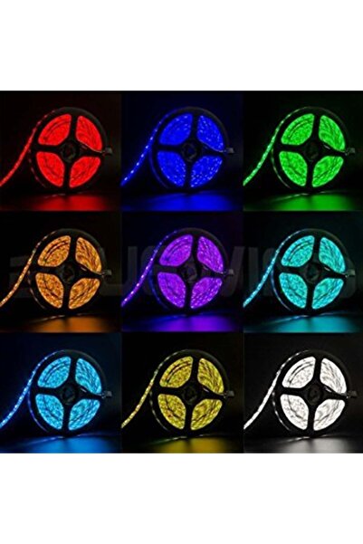 Cata CT-4534 12V Silikonlu RGB Şerit LED – 5 Metre, Suya Dayanıklı, Esnek Yapı