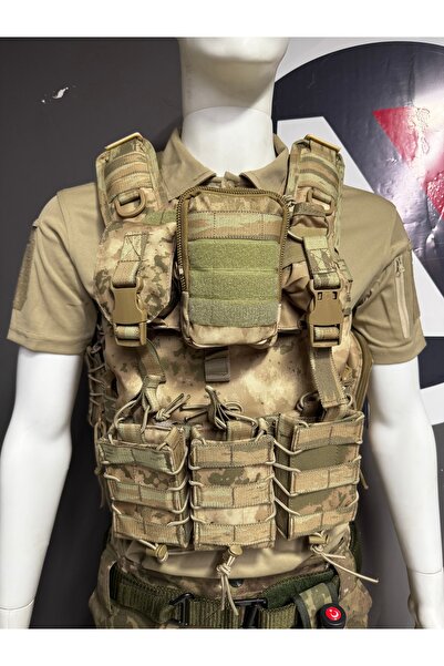 North Jandarma Kamuflaj Hücum Yeleği Taktik Outdoor Donanım