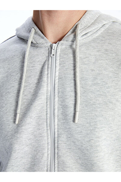 LC Waikiki Λαμπερές επιλογές από το Shining Store | Ανδρικό μακρυμάνικο φούτερ με φερμουάρ και κουκούλα