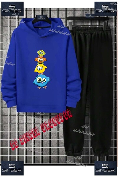 SS SİNSER Детски унисекс комплект от тренировъчен костюм с качулка и специале...
