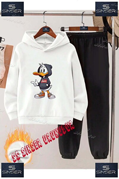 SS SİNSER Dječji unisex "Duck Hooded ZERO" specijalni Štampano komplet trener...