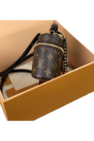 Generic Monogram small PM Vanity Bag Dark Brown.