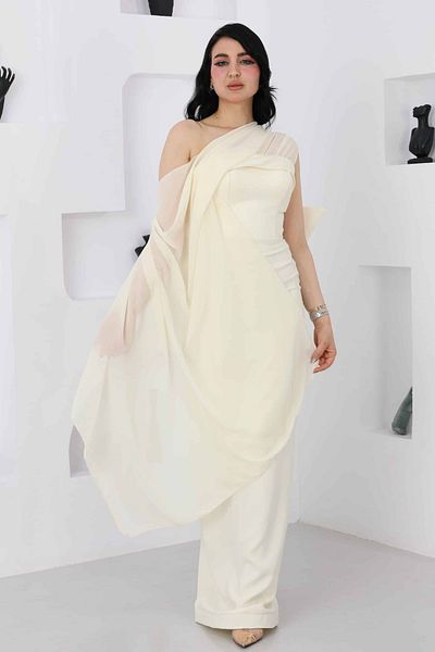 modern designer A distinctive, luxurious evening dress