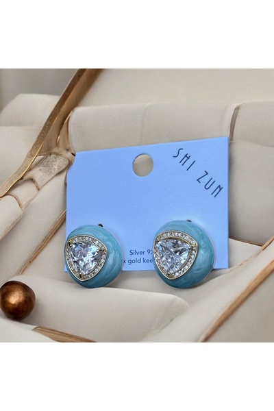 İNN JEWELLERY Steel Earrings Tarnish-Free Antiallergic Oval Figured (2 Years Importer Guaranteed)