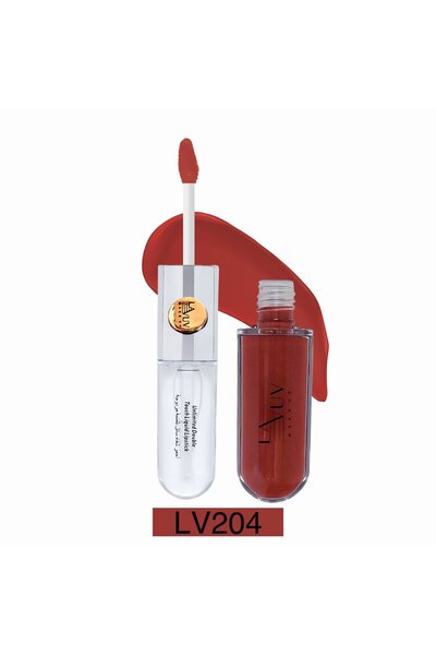 La vuv احمر شفاة سائل بلمسة مزدوجة