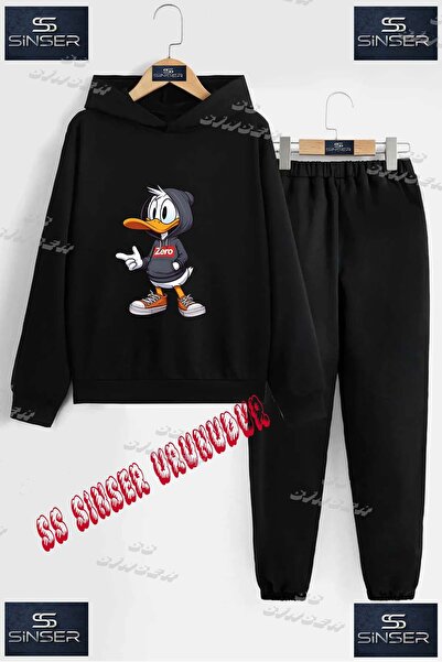 SS SİNSER Παιδικό Unisex Σετ Φόρμας με Κουκούλα "ORDEK KAPISONLU ZERO" με Ειδ...