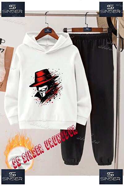 SS SİNSER Детски унисекс "VANDETA PAINTED" специален принт с качулка