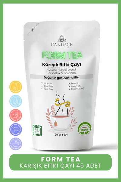 Candace Diyete Destek Detox Çayı 45'li Paket 90 Gr.