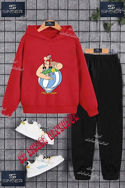 SS SİNSER Детски унисекс "OBURISK DOG" специален принт с качулка